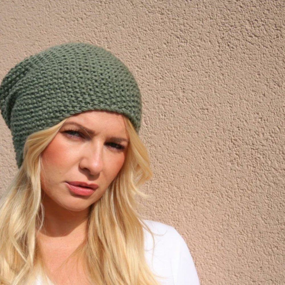 Knit Slouchy Hat / Women's Slouchy Hat